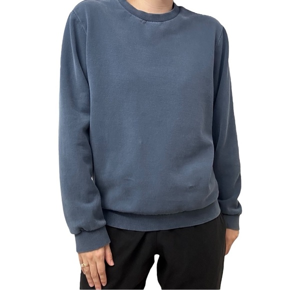 Marine Layer Sweatshirt Blue Long Sleeve Crewneck Casual Size Medium - Picture 1 of 7